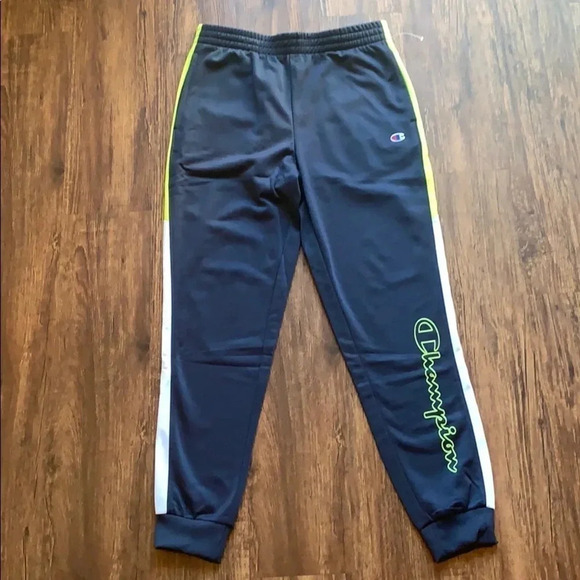 Champion Youth Script Logo Joggers Navy Blue - Picture 1 of 9
